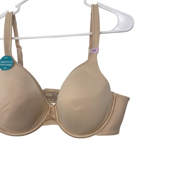 Vanity Fair Womens 36D Nude Underwire Full Coverage Bra Converts To Criss-Cross - Picture 6 of 9